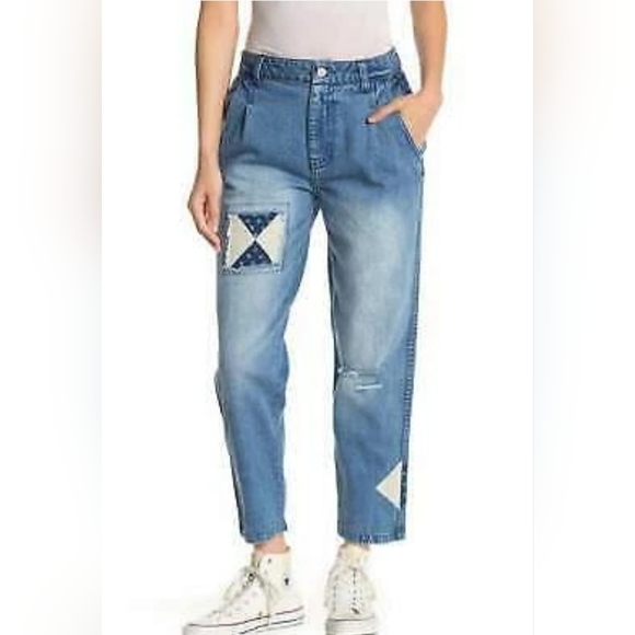 Free People Denim - Free People Down To Earth Patch Jean Size 27